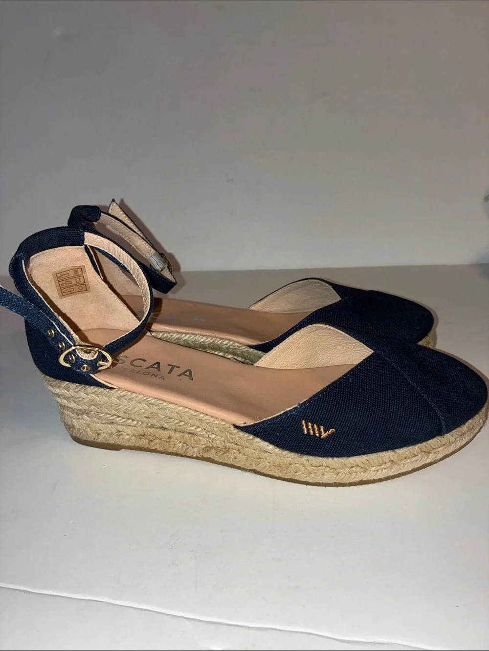 Viscata, Espadrille Wedges, Size EU 38/ US 7, Blue